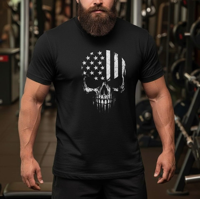 Liberty Skull | T-Shirt | American Black Collection