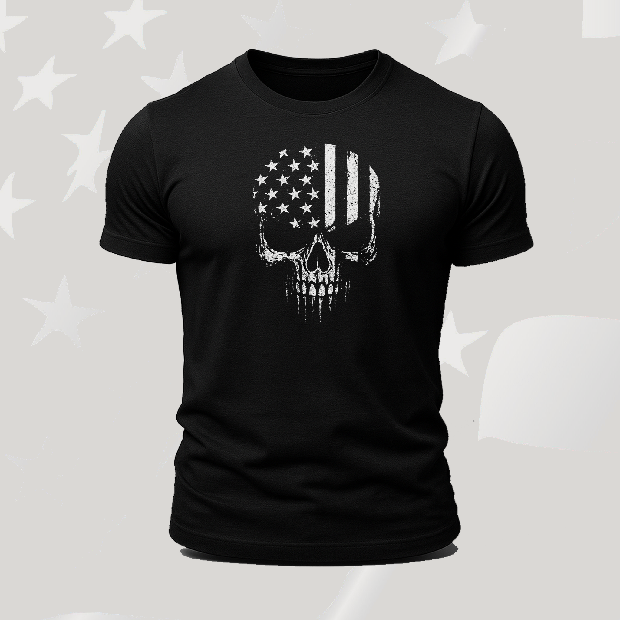 Liberty Skull | T-Shirt | American Black Collection